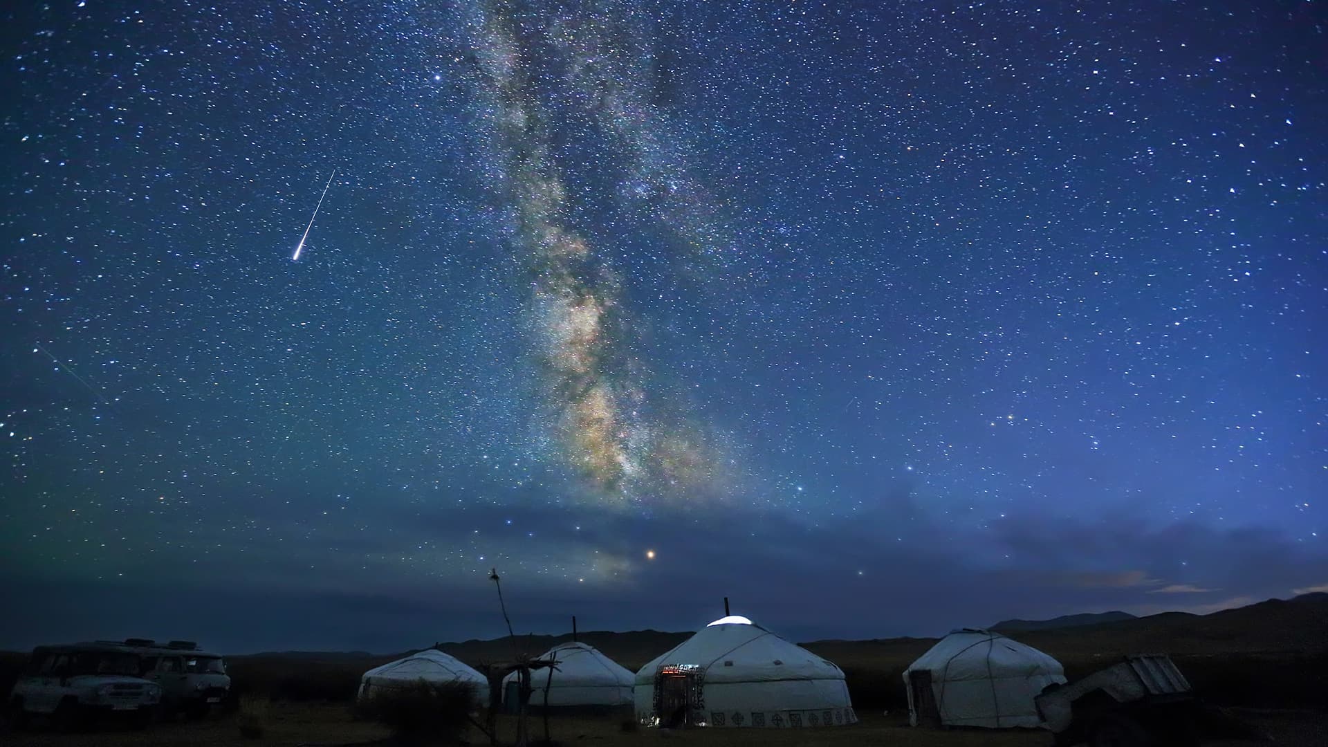 大草原の星空