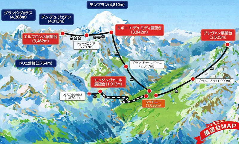 シャモニーMAP