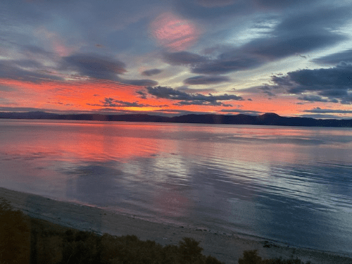 ビーグル水道の夕焼け