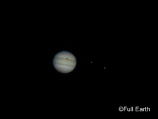 天体望遠鏡からみた木星（イメージ）
