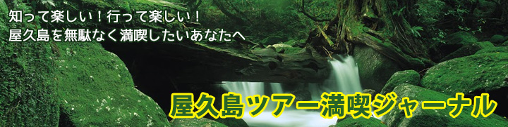 知って楽しい！行って楽しい！屋久島を無駄なく満喫したいあなたへ 屋久島ツアー満喫ジャーナル